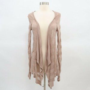 Club Monaco Cardigan Sweater XS Open Front Blush